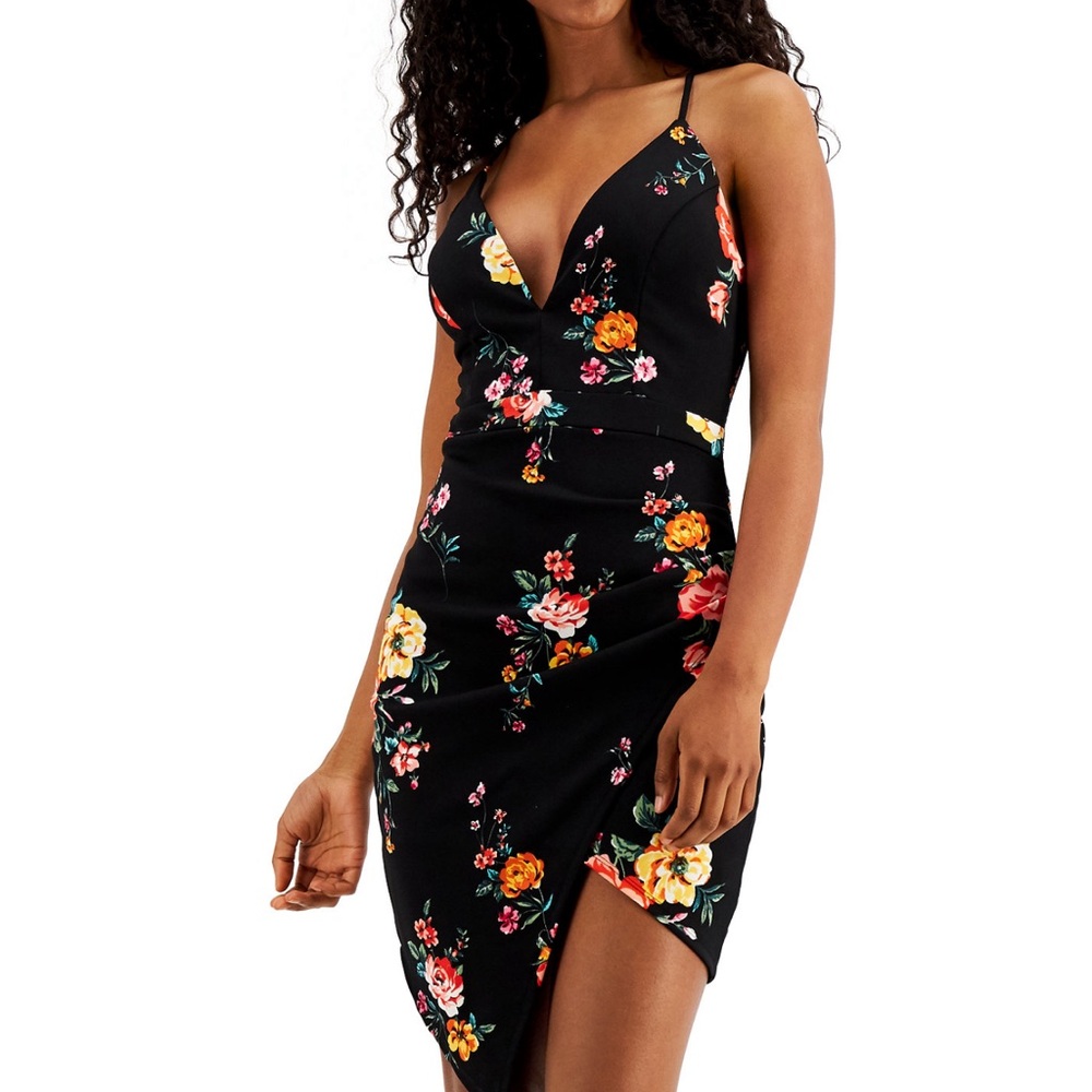 Floral Lace-Back Dress